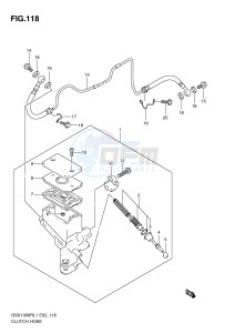 GSX1300R (E2) Hayabusa drawing CLUTCH HOSE