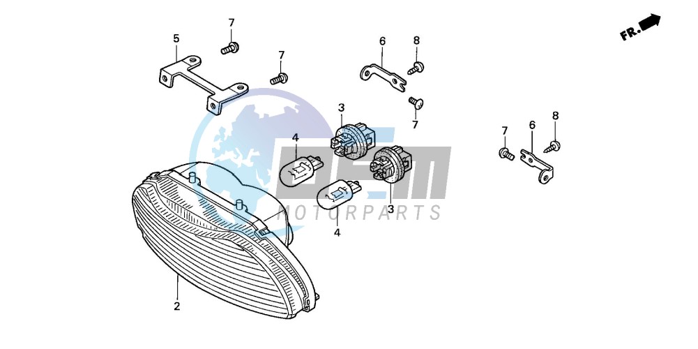 TAILLIGHT (CBR600F/F44)