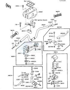 KLF 185 A [BAYOU 185] (A2-A4) [BAYOU 185] drawing HANDLEBAR