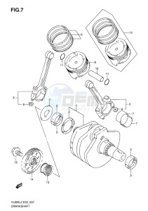 VL800C INTRUDER EU drawing CRANKSHAFT