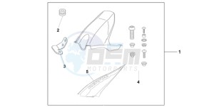 CBR1000RR9 UK - (E / MKH TRI) drawing HUGGER REPSOL REPLICA