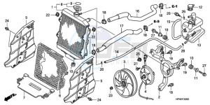 TRX420FPMA U / PS 4WD drawing RADIATOR