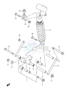 GSX-R600 (E2) drawing REAR CUSHION LEVER