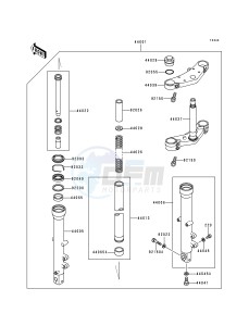 ZR 550 B [ZEPHYR] (B1-B4) [ZEPHYR] drawing FRONT FORK