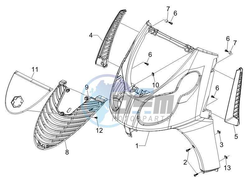 Front shield