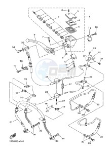 XJ6FA 600 DIVERSION F (ABS) (1DGC 1DGD) drawing FRONT MASTER CYLINDER