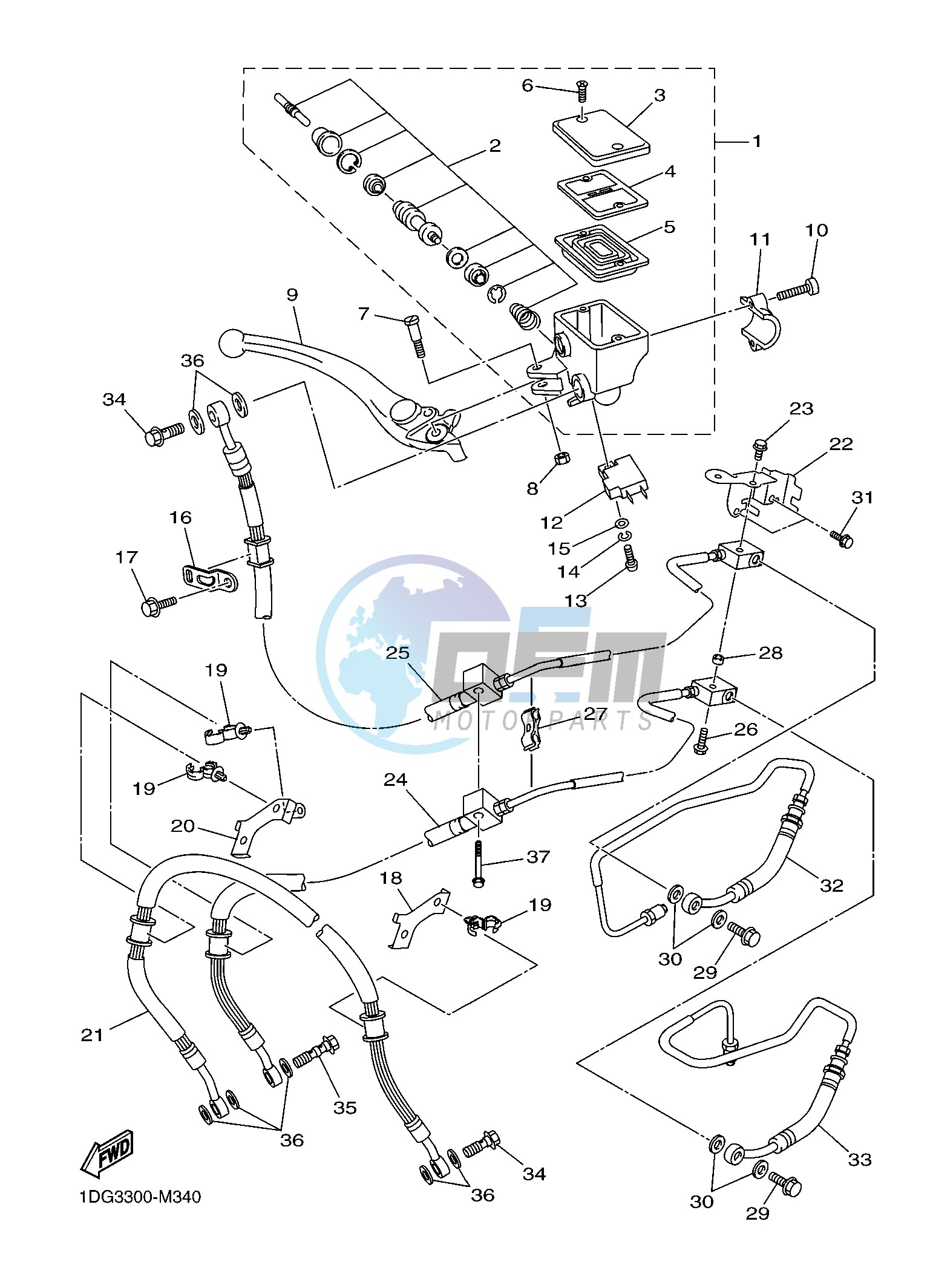 FRONT MASTER CYLINDER