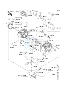 KSV 700 B [KFX700 V FORCE] (B1-B2) [KFX700 V FORCE] drawing CARBURETOR