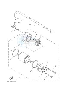 YFM700FWAD YFM70GPAH (2UDE) drawing STARTING MOTOR