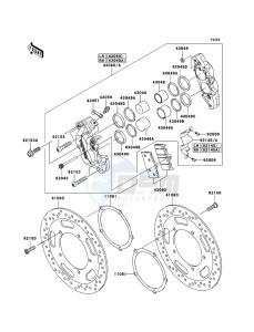 VN2000 CLASSIC VN2000H9F GB XX (EU ME A(FRICA) drawing Front Brake