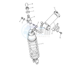 YZF SP 750 drawing REAR SUSPENSION