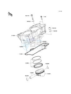 KLE 650 A [VERSYS] (9F-9F) A8F drawing CYLINDER_PISTON-- S- -