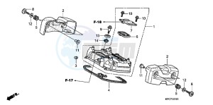 XL125VB drawing REAR CYLINDER HEAD COVER