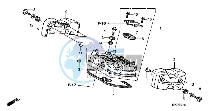 REAR CYLINDER HEAD COVER