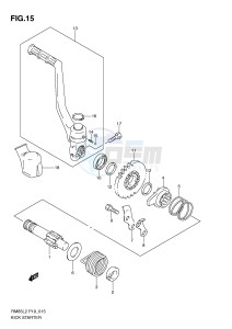 RM85 (P19) drawing KICK STARTER