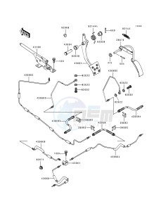 KAF 300 A [MULE 500] (A1) [MULE 500] drawing BRAKE PEDAL