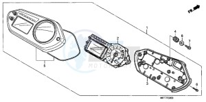 XL700VAB TRANSALP E drawing METER