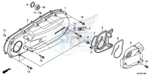 SH125DSG SH125 UK - (E) drawing LEFT SIDE COVER