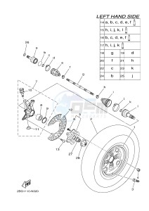 YFM550FWAD YFM550PHF GRIZZLY 550 EPS HUNTER (2LBC) drawing FRONT WHEEL