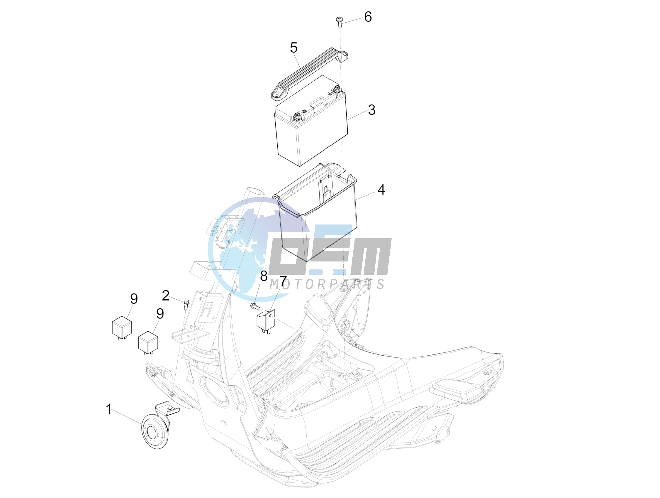 Remote control switches - Battery - Horn