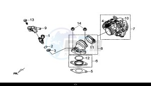 GTS 300I ABS (LN30W9-EU) (L7-M0) drawing INLET PIPE ASSY / GTS 300I ABS (LN30W9-EU) (L7-M0)