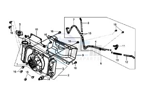 HD EU2 - 200 cc drawing COOLING SYSTEM