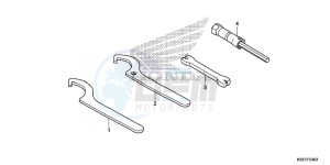 CRF150RD CRF150R Europe Direct - (ED) drawing TOOLS