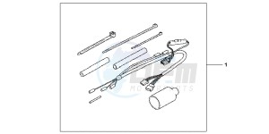 CBF1000FB drawing HEATED GRIP ATT.