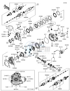 BRUTE FORCE 750 4x4i EPS KVF750GFF EU drawing Drive Shaft-Front