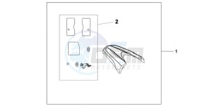 CB600F9 Europe Direct - (ED / 25K) drawing REAR SEAT COWL NH-A84P