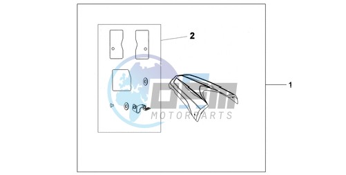 REAR SEAT COWL NH-A84P