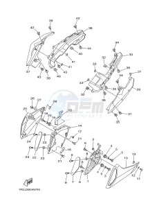 MT09 900 BELGIUM drawing REAR COWL