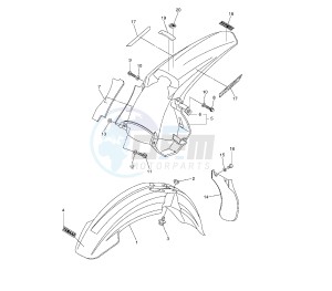 WR F 450 drawing FENDER