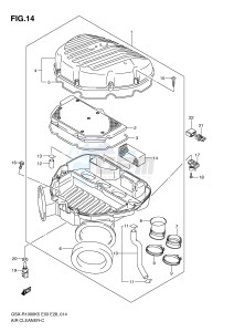 GSX-R1000 (E3-E28) drawing AIR CLEANER