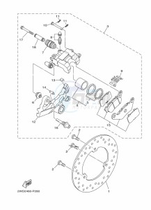 MT-03 MTN320-A (B9A7) drawing REAR BRAKE CALIPER