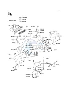 ZX 1200 A [NINJA ZX-12R] (A2) [NINJA ZX-12R] drawing AIR DUCT