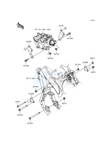 KX250F KX250ZGF EU drawing Engine Mount