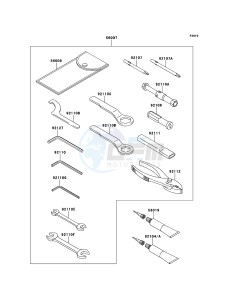 VERSYS KLE650A8F GB XX (EU ME A(FRICA) drawing Owner's Tools