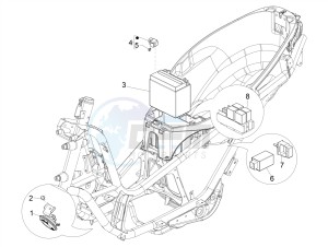 MP3 300 HPE (EMEA, APAC) drawing Remote control switches - Battery - Horn