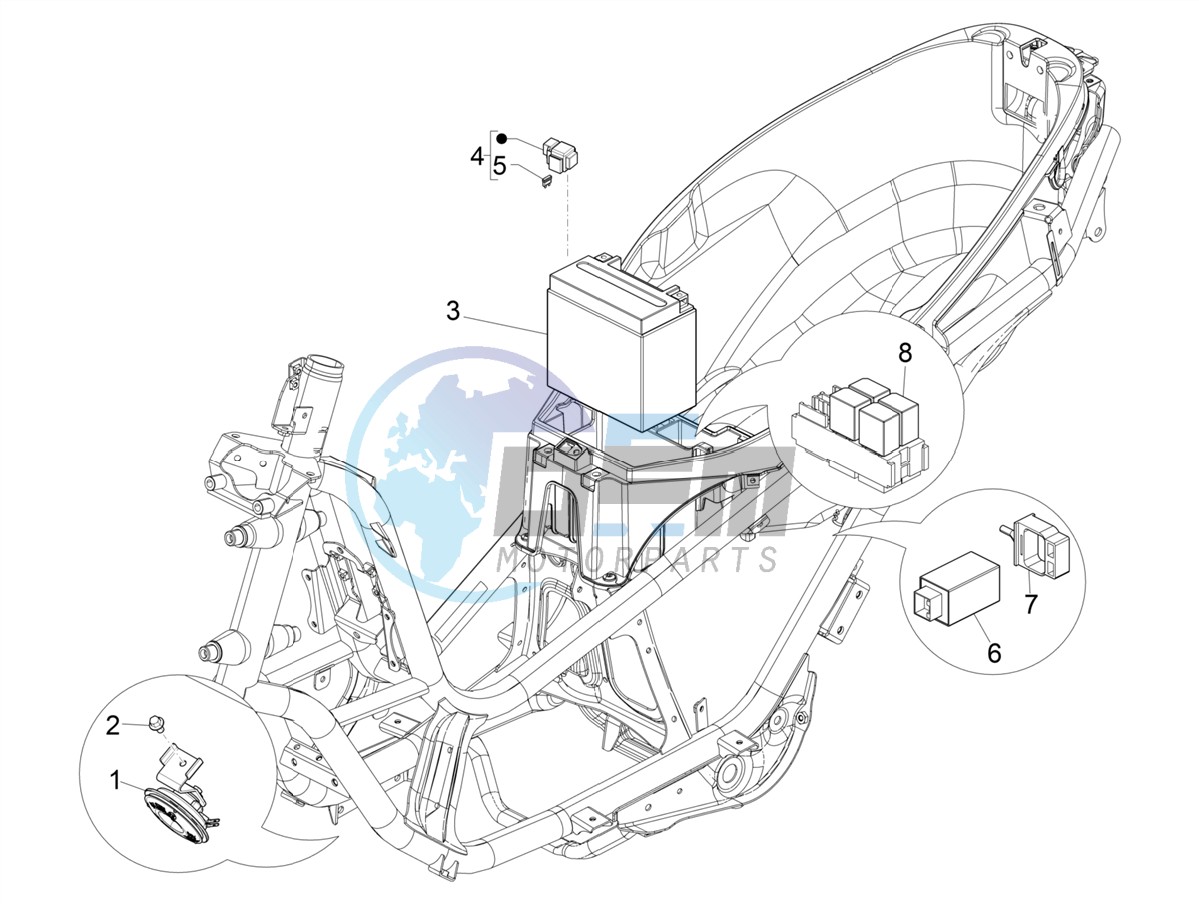 Remote control switches - Battery - Horn