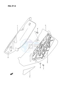 RM125 (E3) drawing FRAME COVER (MODEL P R S)