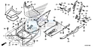 SH125G SH125S UK - (E) drawing FLOOR STEP/UNDER COVER