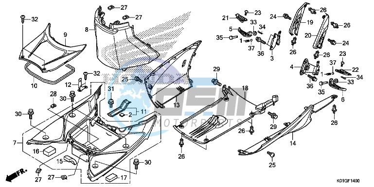 FLOOR STEP/UNDER COVER