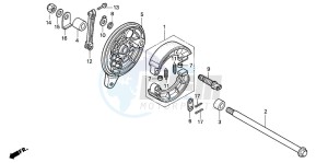 VF750C2 drawing REAR BRAKE PANEL