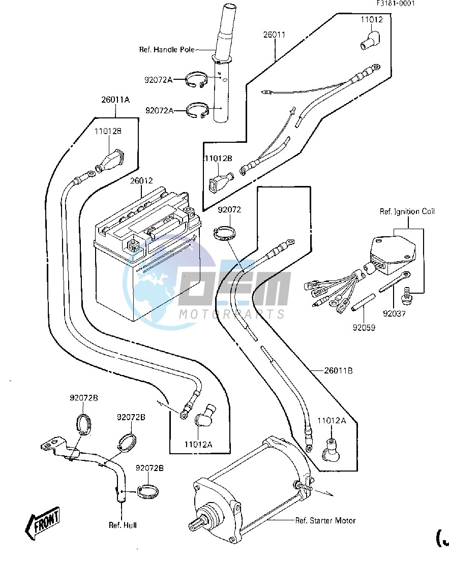 ELECTRICAL EQUIPMENT -- JF650-A1- -