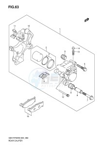 GSX-R750 (E2) drawing REAR CALIPER