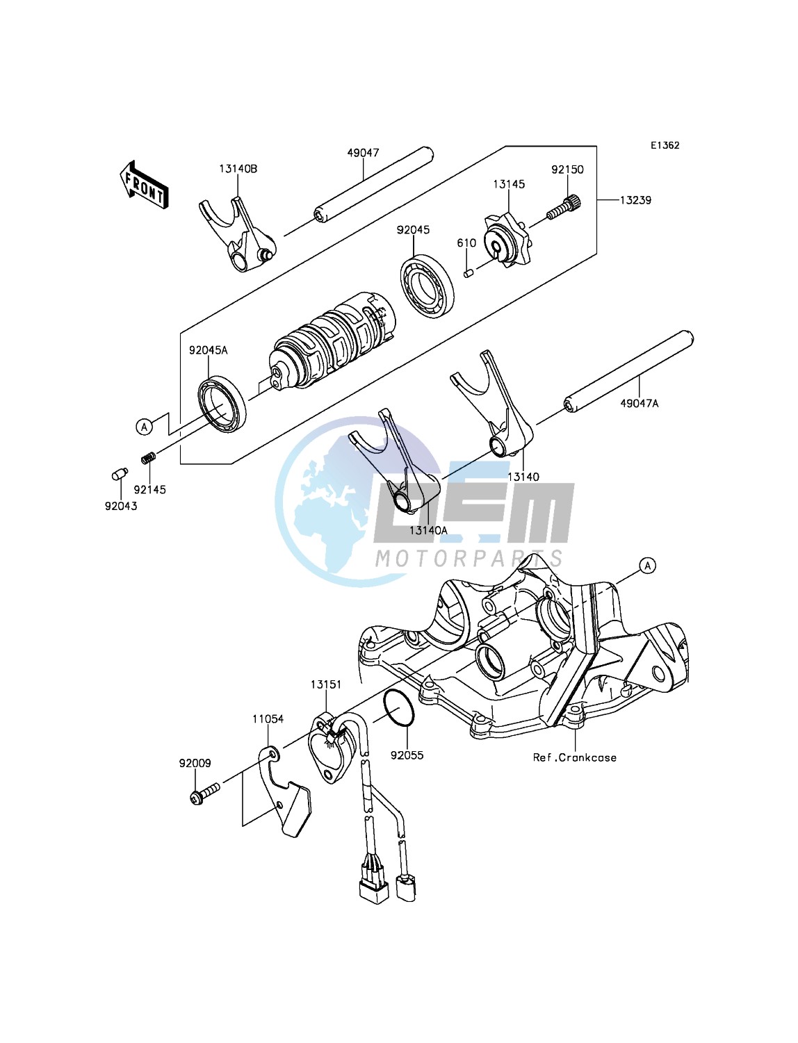 Gear Change Drum/Shift Fork(s)