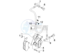 Fly 150 4t e3 drawing Brakes hose  - Calipers