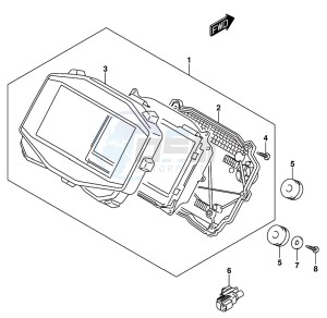 GSX-R1000 ARZ drawing SPEEDOMETER (GSX-R1000AL8 E21)