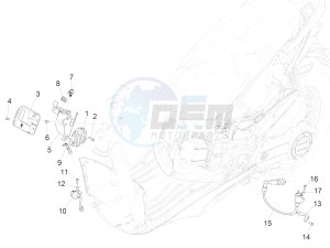 LIBERTY 50 IGET 4T 3V E4-2017-2019 (EMEA) drawing Voltage Regulators - Electronic Control Units (ecu) - H.T. Coil